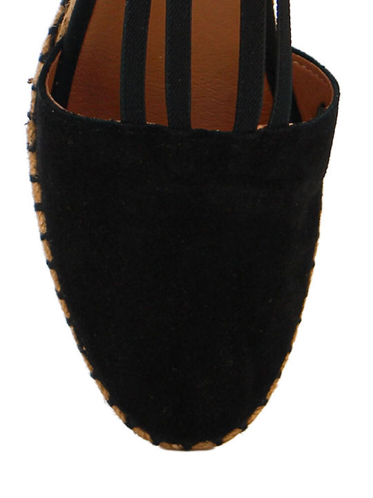 Women's Platforms In Espadrille Style Black Maika Serraje