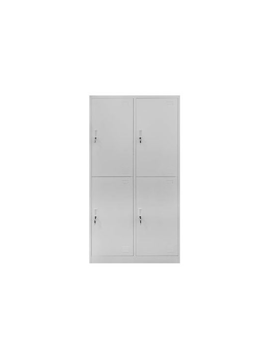 Spind Metallisch 90x45x185cm