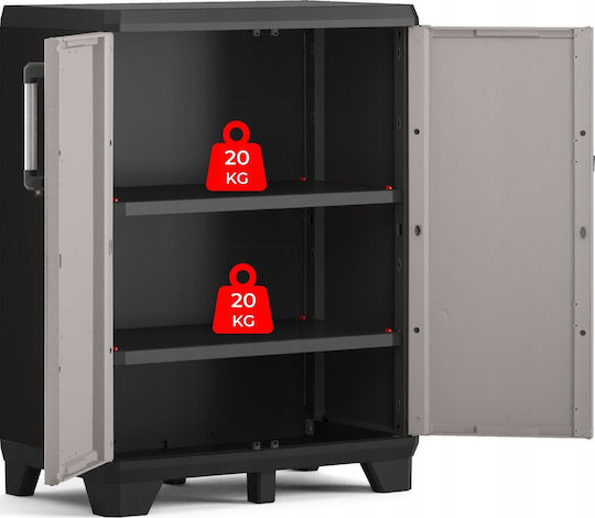 Double-Leaf Skapis Pro Plastic 68x39x90 cm Double-Leaf Skapis Pro Plastic 68x39x90 cm