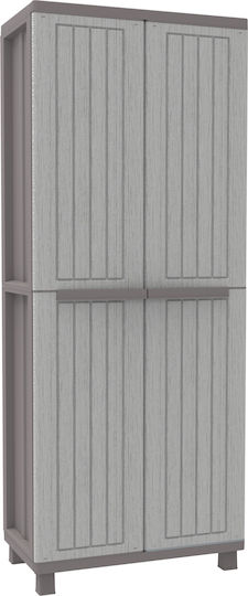Δίφυλλη JWood από Πολυπροπυλένιο 68x37.5x170εκ. 268 Δίφυλλη JWood από Πολυπροπυλένιο 68x37.5x170εκ. 268