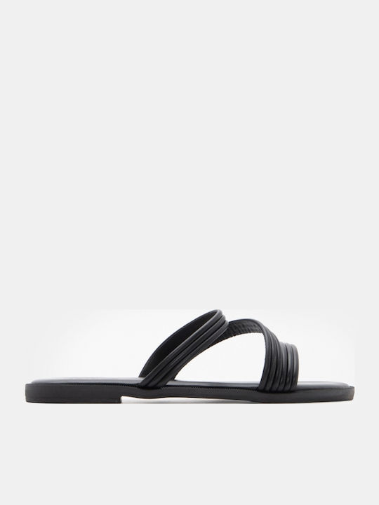 Damen Flache Sandalen Schwarz