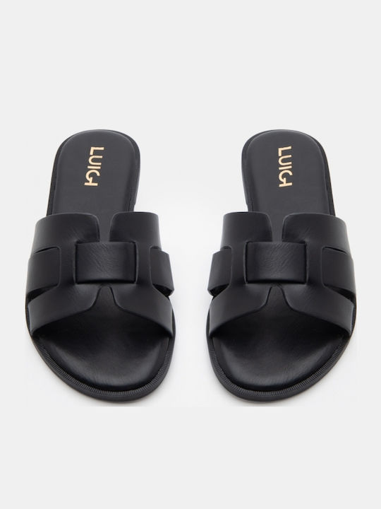 Damen Flache Sandalen Schwarz