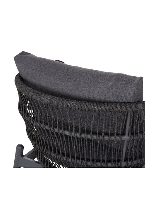 Set Cameră De Zi Pentru Exterior 5 Piese Gri Cu Perne
