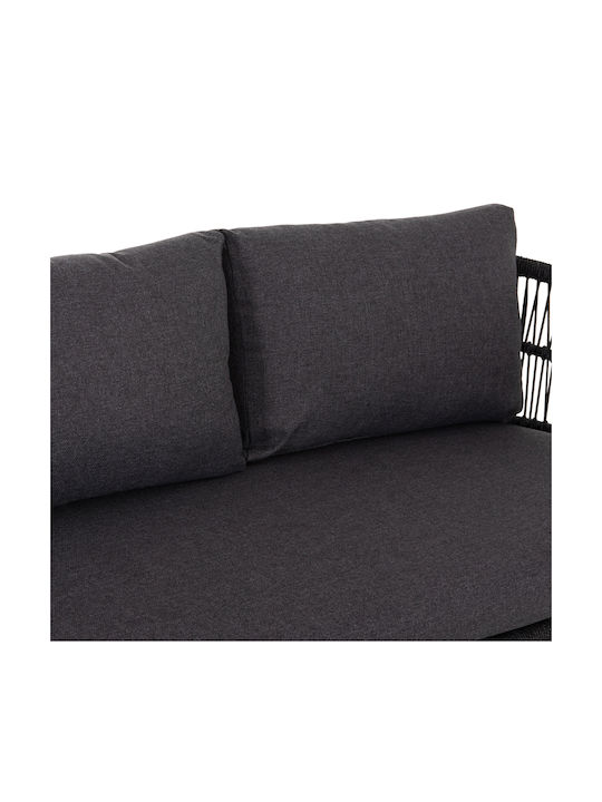 Set Cameră De Zi Pentru Exterior 5 Piese Gri Cu Perne