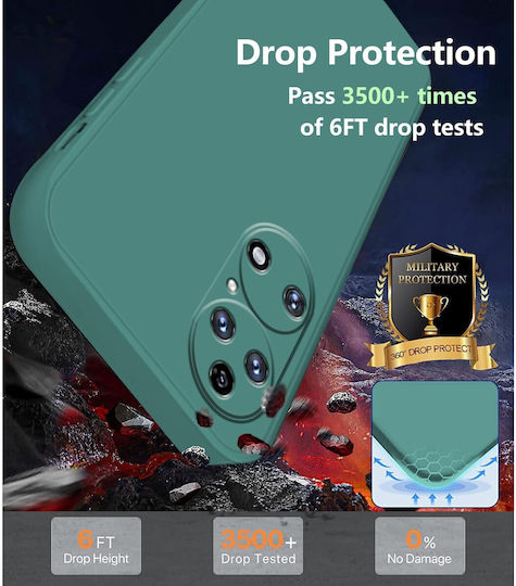 Back Cover Din Silicon Verde Huawei P60 Pro