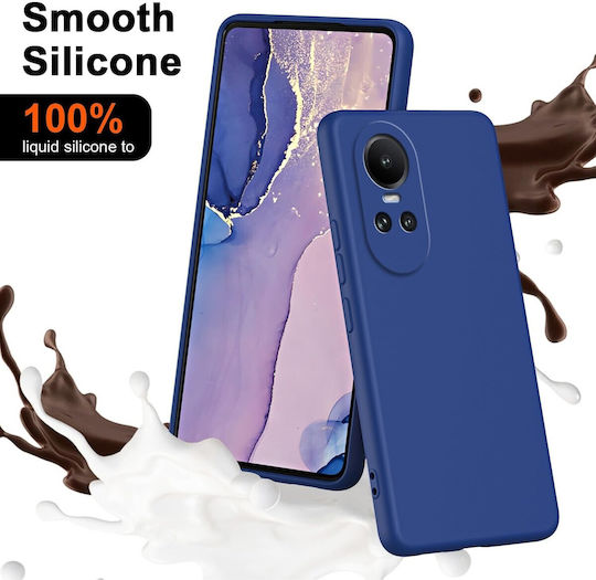 Back Cover Din Silicon Albastru Oppo Reno10 Pro