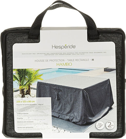 Hesperide Προστατευτικό Κάλυμμα Τραπεζαρίας 225x125x80εκ. σε Γκρι Χρώμα