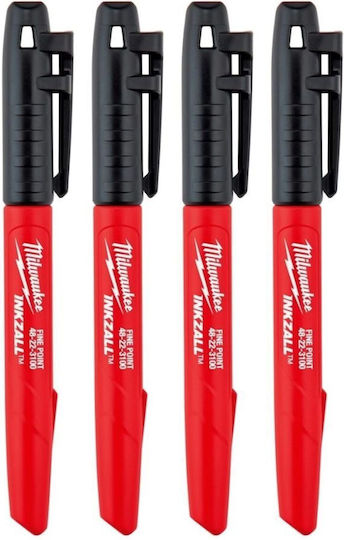 Milwaukee Marker Black 4Stück