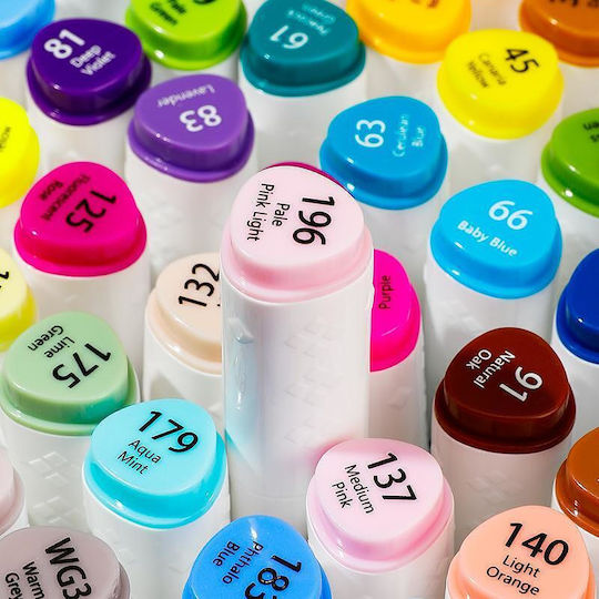 Deli Drawing Markers 1mm Thin Double-Tipped Set 48 Colours