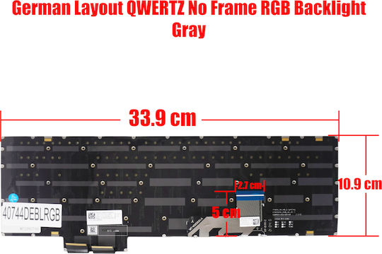 Немска Лаптоп Клавиатура За Лаптоп German Laptop Keyboard Lenovo Legion S7-15ach6 S7-15arh5 S7-15imh5 7-15imh05 7-15imhg05 7-16achg6 Pk1329k1b20 5cb1c93731 5cb1c93699 De Без Рамка Rgb Задно Осветяване Сив Код 40744deblrgb
