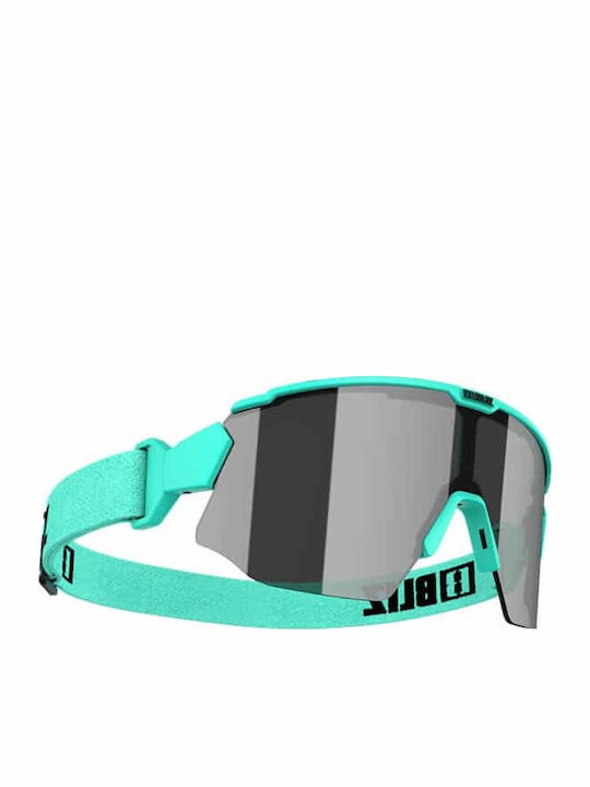 Bliz Unisex Γυαλιά Ηλίου με Ασημί Σκελετό με Καθρέφτη Φακό 345477
