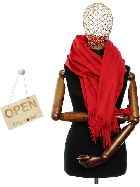 ButicCochet Damen Schal Rot