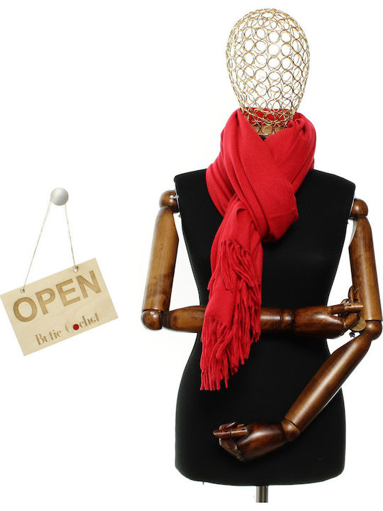 ButicCochet Damen Schal Rot