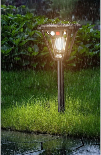 Lampa Solară de Perete Lanternă 10W 3000lm Alb Cald 3000K cu Senzor de Mișcare IP44 10.8x12.3x46cm