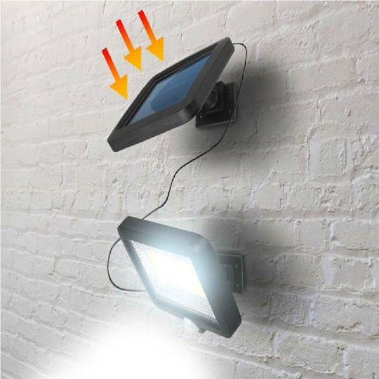 Lampă Solară 10W 1200lm Alb Rece 6000K cu Senzor de Mișcare și Fotocelul IP65 12.77x12.77x12.77cm