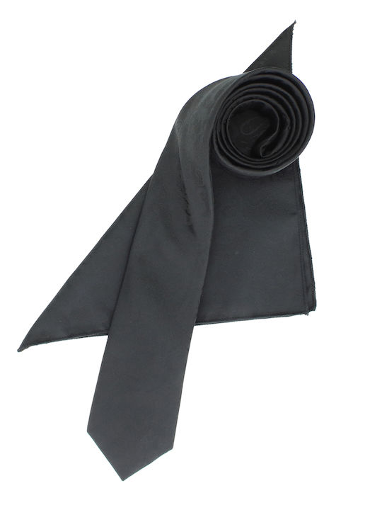 ButicCochet Set Herren Krawatte Synthetisch in Schwarz Farbe
