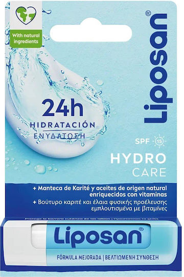 Liposan Hydro Care Балсам за Устни SPF15 4.8гр