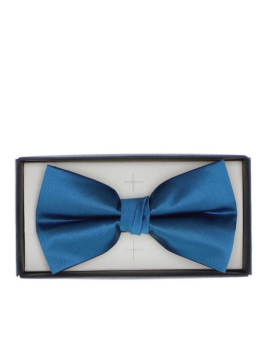 Papion Bărbați ButicCochet Din Material Sintetic 7x12 Cm Turcoaz Închis Pap351