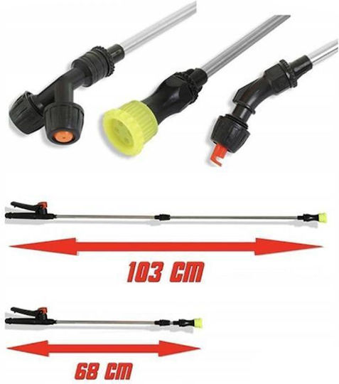 Verke Pulverizator Cu Presiune 12V Cu Baterie 8Ah Cu Capacitate 18lt 4bar În Culoare Gri