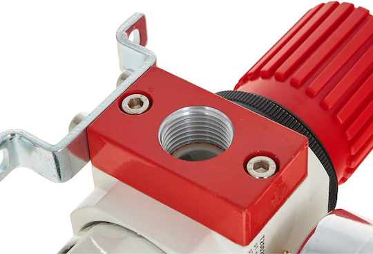 Professional Pneumatic Preparation Unit 1/2" 4 In 1 Tvardy T20021 Pressure Regulator Filter Lubricator
