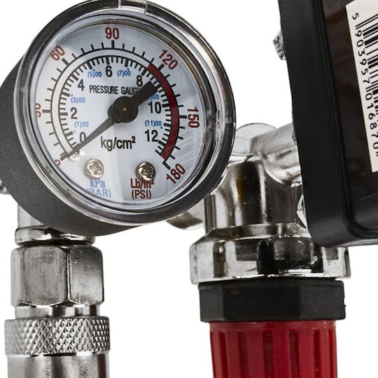 Compressor Pressure Switch Quick Connectors Pressure Gauges Kraft&dele Kd2176 230 V 8 Bar Pressure Adjustment