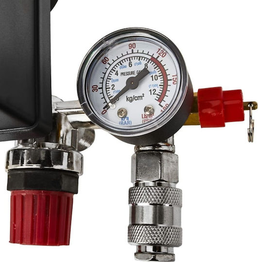 Compressor Pressure Switch Quick Connectors Pressure Gauges Kraft&dele Kd2176 230 V 8 Bar Pressure Adjustment