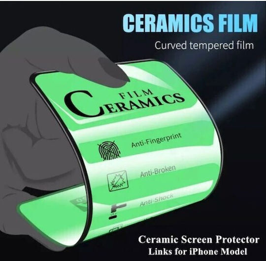 2.5D 0.33mm Ceramic Screen Protector Μαύρο (iPhone 17 / 17 Pro / 16 Pro)