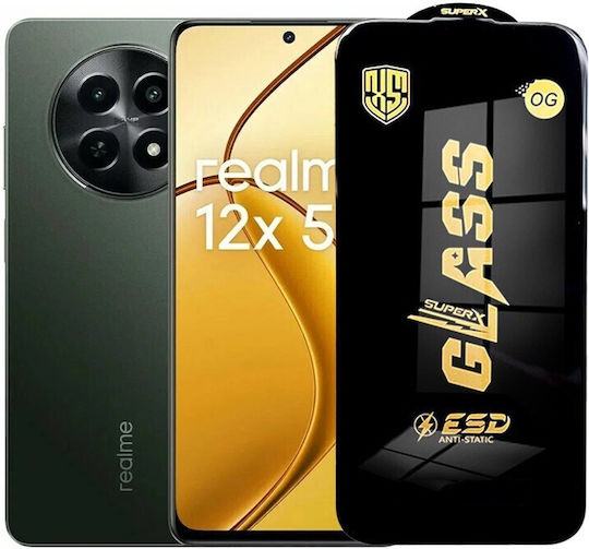 0.35mm Screen Protector Μαύρο (Realme 12x)