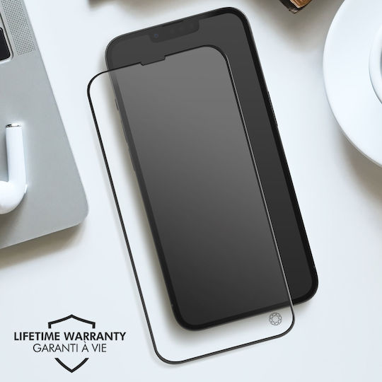 Force Glass Ултра Издръжливо 3D Закалено Стъкло Iphone 17e Повдигнати Ръбове Прозрачен Черен