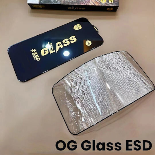 0.35mm Tempered Glass Negru (iPhone 17 Pro Max / iPhone 16 Pro Max)