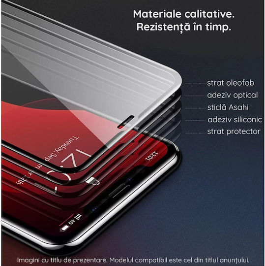 0.3mm Tempered Glass Negru (iPhone 14 Pro Max)