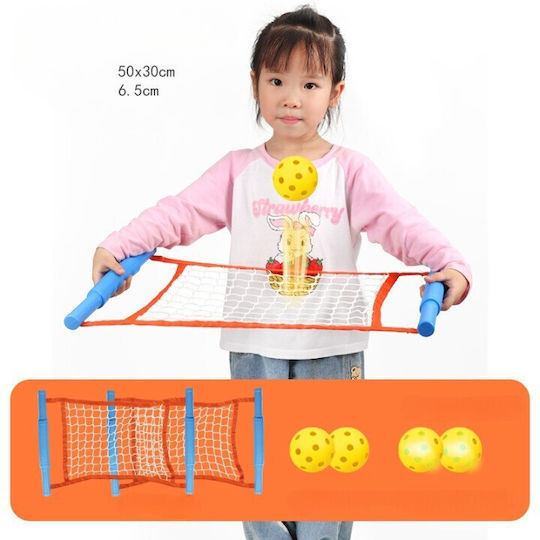 Joc Spikeball Flippy Pentru Copii Joc Pentru 2 Jucători Pentru Plajă Parcuri Spațiu Interior 2 Plase 2 Mingi Regulate 2 Mingi Iluminate Senzațional Prinderea Mingii 50x30 cm