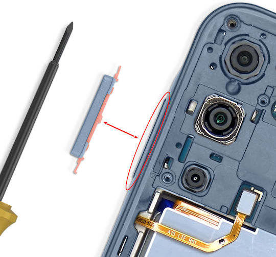 Clappio Tastele De Volum De Înlocuire Galaxy A15 5g Albastru