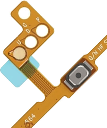 Clappio Power Volume Button Flex Cable Compatible Galaxy A17 4g 5g Orange