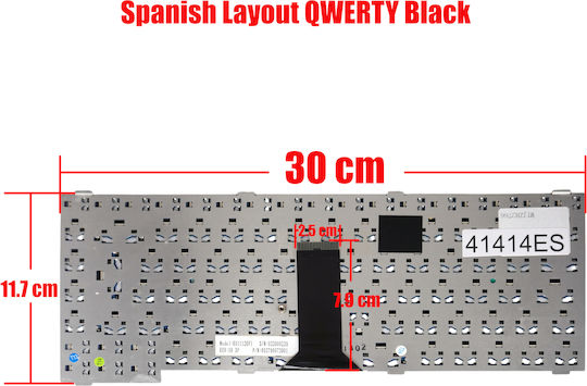 Spanish Laptop Keyboard for Toshiba Satellite M18 M19 M21 M31 Benq Joybook 5000 5100g 5100u K011126f1 6037a0073901 K011126m1 K011126e1 Es Black Code 41414es
