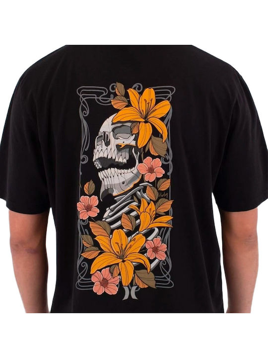 Herrenblusen Kurzarm T-Shirt Schwarz