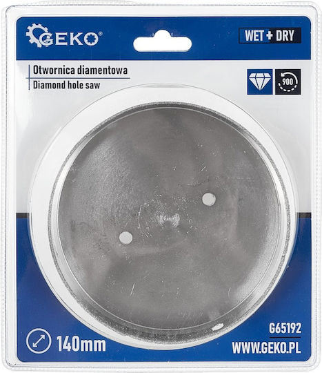 Diamond Hole Saw Tiles Geko G65192 140 Mm Dry Wet Use