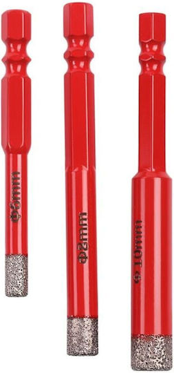 Kraft&Dele Kd12645 Diamant Kernbohrer Satz 6 8 10 Mm Sechskant 3 Stücke
