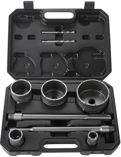 Kraft&dele Kd12640 Set Găuri Pentru Beton 30-100 Mm 9 Bucăți