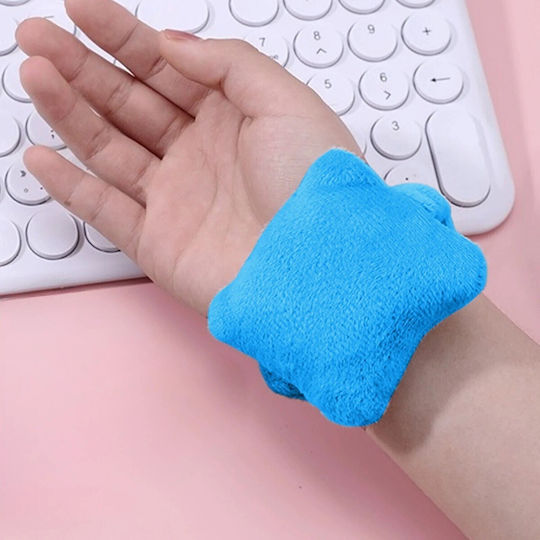 Hand Rest Flippy Wristkissen Elastisches Band Maus Weich 7.5 X 7 Cm Blau
