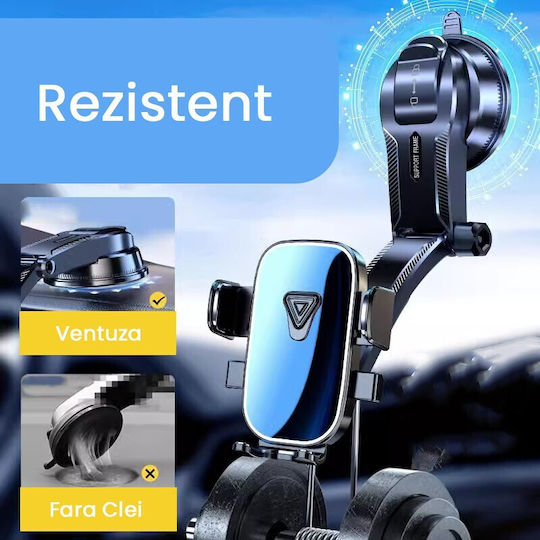 Car Mobile Mount with Adjustable Hooks Blue