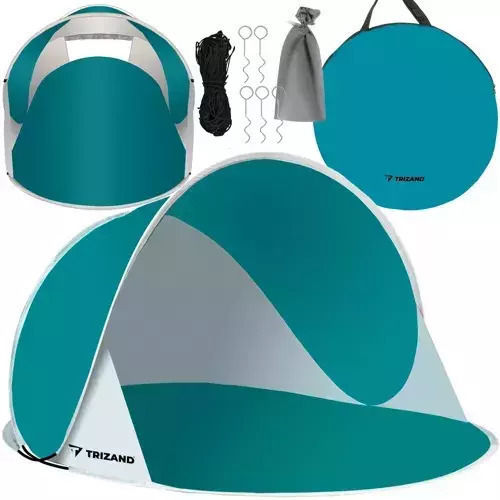 Trizand Pop Up Strandzelt Für 2 Personen Blau