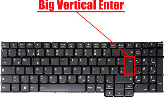 Немска Клавиатура За Лаптоп Lenovo Thinkbook 16 G7 Iml Type 21ms 16 G7 Arp Type 21mw 16 G7 Qoy Type 21nh 5cb1p01066 5cb1p31133 5cb1p85698 De Без Рамка Сива Код 40489degray