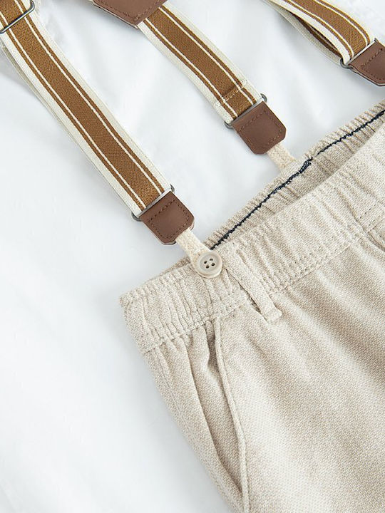 Kids Clothing Set with Pants Summer 2 Pieces Beige