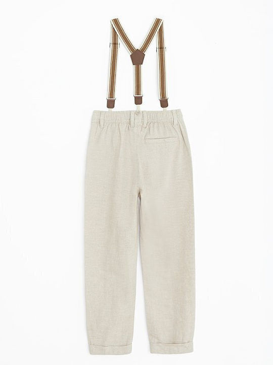 Kids Clothing Set with Pants Summer 2 Pieces Beige
