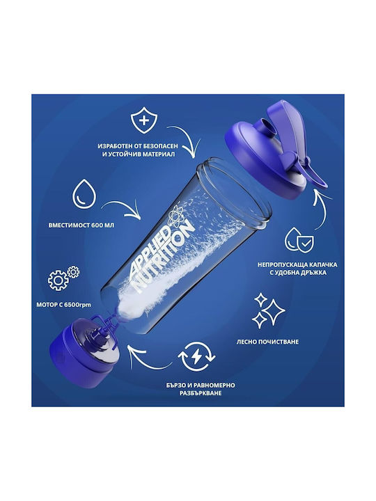 Applied Nutrition Shaker Πρωτεΐνης 600ml Πλαστικό Διάφανο