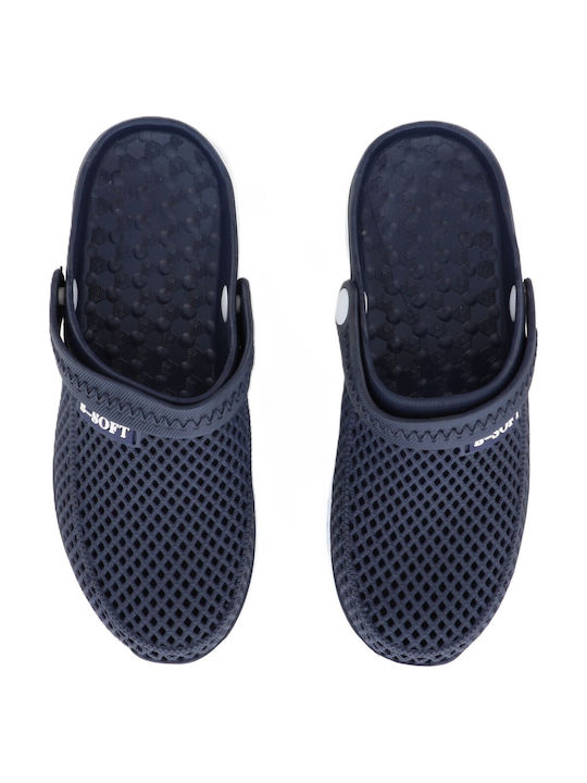 B-Soft Men's Clogs Blue 55/19163_MPLE