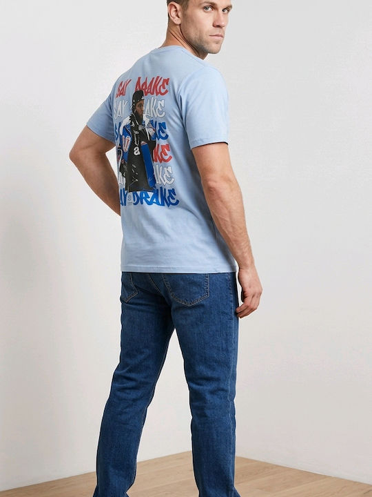 T-shirt Γαλάζιο