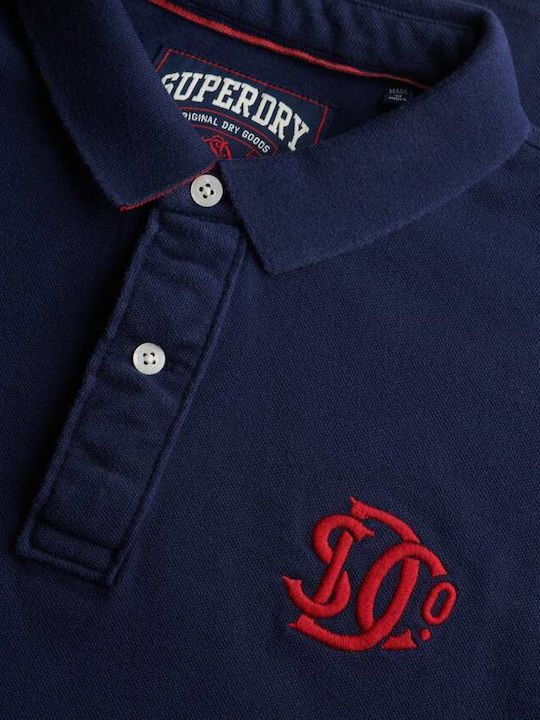 Polo Short Sleeve Blouse Darkest Navy/red