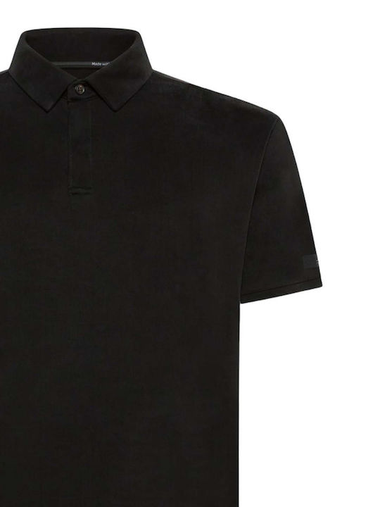 Polo Bluza Tricou Cu Mânecă Scurtă Neagră